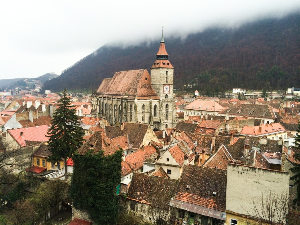 First views over the city from the black tower