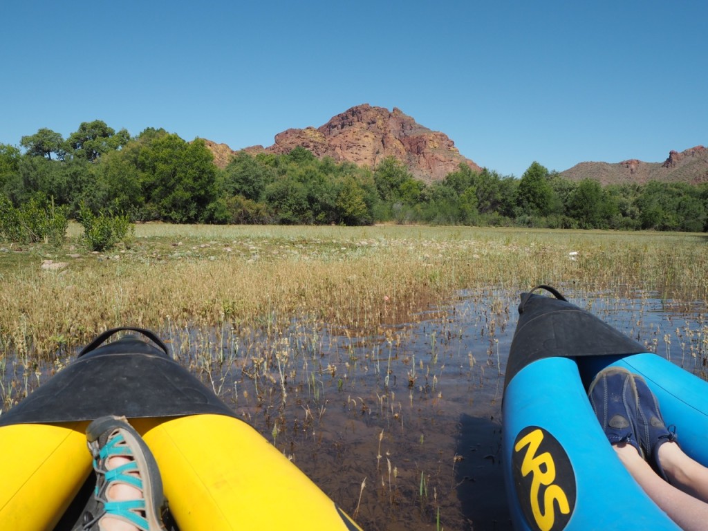 kayak de río salado