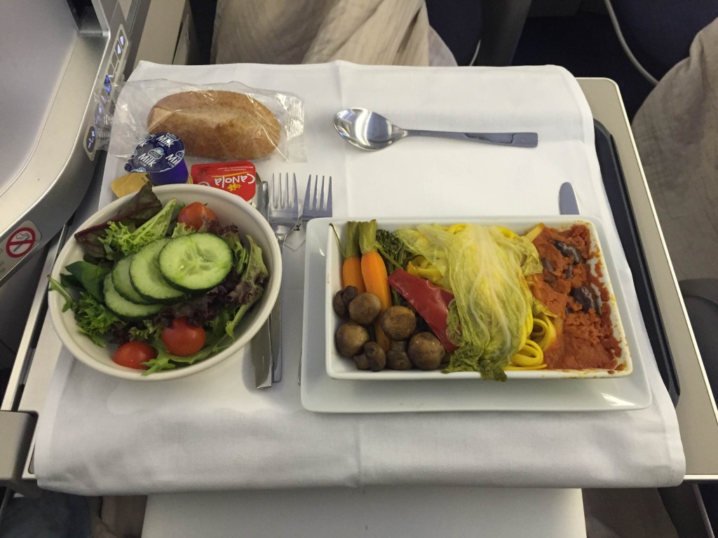 British-Airways-Club-World-Food