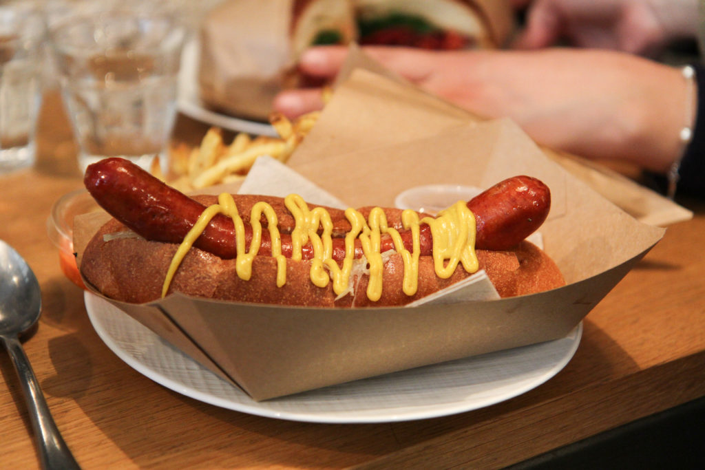 Hot dog and fries 