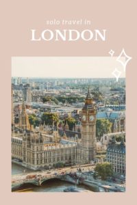 London solo travel | WOW