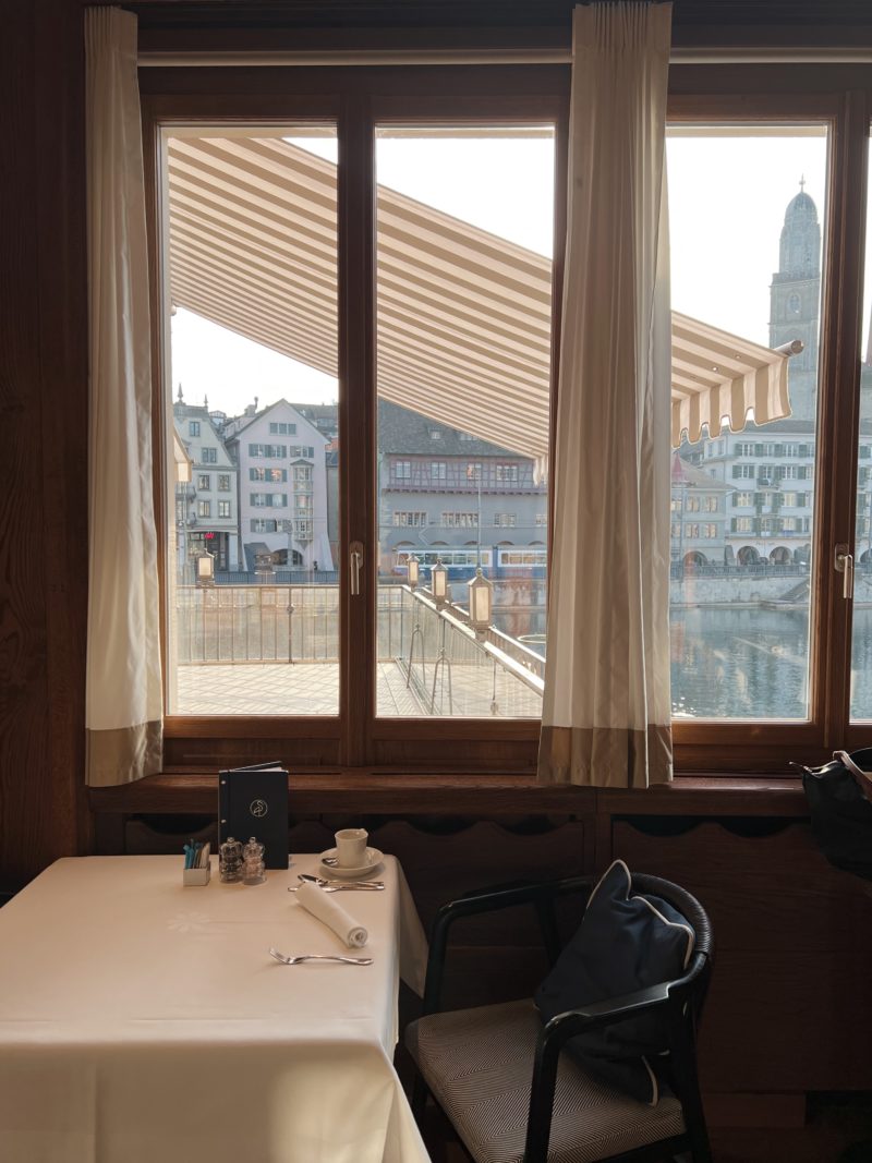 Checking in to the Storchen Zürich